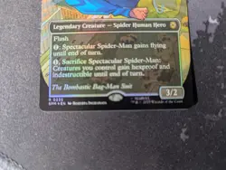 MTG Spectacular Spider-Man (0236) (Borderless) (Textured Foil) BAG MAN SUIT Mint - Image 2