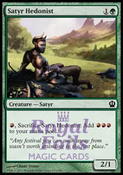 Satyr Hedonist 4x FOIL THS MTG Theros Common MINT green - Image 1
