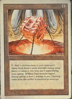 Mana Vault - Revised Edition (1994) - MTG Magic the Gathering - Rare Artifact - Image 1