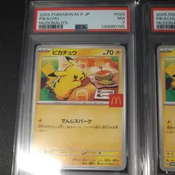■ PSA7&8 ■ Set of 2 ■ 2025 Pikachu McDONALD'S POKEMON JAPANESE M-P PROMO #020 - Image 2