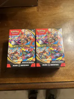 SEALED Pokemon Mega Evolutions Booster Bundle - Lot Of 2 - Image 1