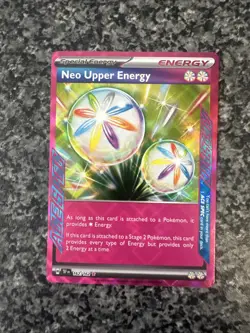 Pokemon Neo Upper Energy Ace Spec Trainer NM 162/162 SV05: Temporal Forces - Image 1