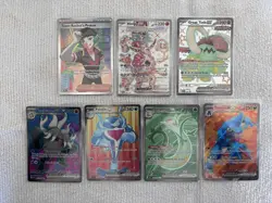 Lot Of 7 Full Art Pokemon Cards English NM - Image 1