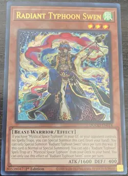 Yugioh! Radiant Typhoon Swen DOOD-EN014 Ultra Rare 1st Ed NM - Image 1