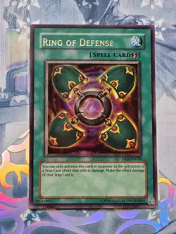 DP2-EN026 Ring of Defense Ultra Rare Unlimited Edition Near Mint YuGiOh TCG - Image 1