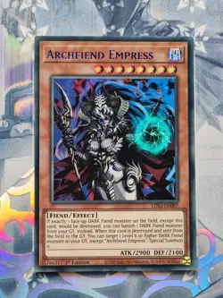 LDS3-EN007 Archfiend Empress Blue Ultra Rare 1st Edition Near Mint YuGiOh TCG - Image 1