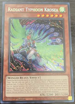 Yugioh Radiant Typhoon Krosea DOOD-EN015 Secret Rare 1st Edition NM - Image 1