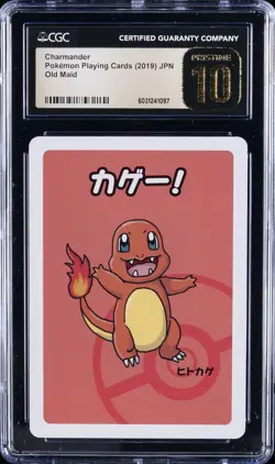 2019 POKEMON PLAYING CARDS OLD MAID - JPN CHARMANDER CGC 10 PRISTINE - Image 1
