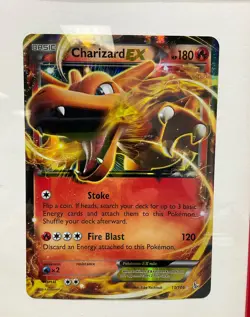 Framed Charizard EX and Mewtwo EX Large Trading Cards - Image 3