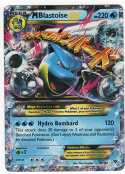 Pokemon TCG M Blastoise EX XY 30/146 Mega Holo Ultra Rare Card - Image 1