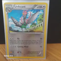 Pokemon Card Unfezant 86/114 Reverse Holo Black & White Rare - Image 1