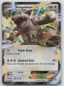 Pokemon Card Kangaskhan EX Ultra Rare XY - Flashfire 78/106 LP - Image 1