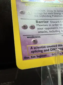 Pokemon TCG Mewtwo Base Set Holo Unlimited Rare Card 10/102 1999 LP/NM Condition - Image 3