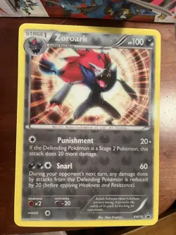 Pokemon Card: Zoroark 3D HOLO BW19 Jumbo Promo Rare! NM - Image 1