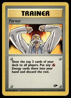 Fervor 124/132 Pokemon Card Gym Challenge Common Trainer Lightly Played E44 - Image 1