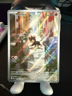 Litleo 139/132 Illustration Rare Pokemon Card Mega Evolutions - English TCG - Image 1