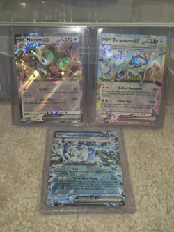 3-Card Pokemon EX Lot (Noivern, Terapagos, Wellspring Mask Ogerpon) - Image 1