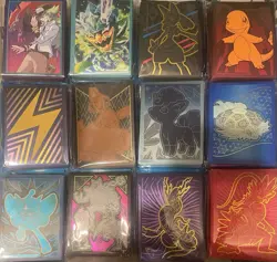 Pokemon Card Sleeves, 12 Different Packs all have 65 Sleeves Inside. Un-opened - Image 1