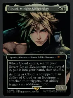 *FOR SPECIFIC BUYER* FOIL Cloud, Midgar Mercenary & Tifa Lockhart Promo Icarus - Image 1