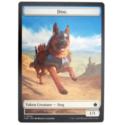 x4 Dog/Beast Foundations Double-Sided Token 0029/0032 Creature Common M/NM MTG - Image 1