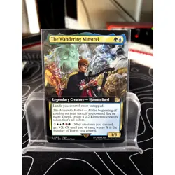 MTG The Wandering Minstrel (Extended Art) Normal NM FINAL FANTASY Magic 515 - Image 1