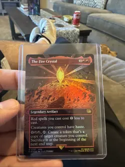 The Fire Crystal (Borderless) Final Fantasy Foil - Image 1