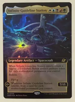 Infinite Guideline Station Extended Art Foil - Edge of Eternities MTG - Image 1
