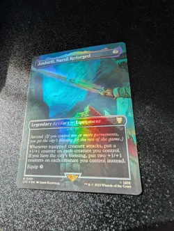 Anduril Narsil Reforged Borderless 491 FOIL LOTR Tales of Middleearth CMDR NM - Image 1
