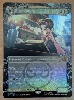 MTG - Peter Parker (0208) (borderless foil) - SPM (NM+) - Image 1
