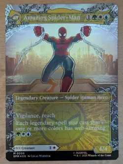 MTG - Peter Parker (0208) (borderless foil) - SPM (NM+) - Image 2