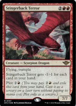 MTG Stingerback Terror Foil NM Outlaws of Thunder Junction OTJ Magic 147 - Image 1