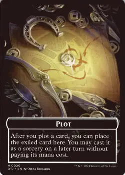 MTG Blood // Plot Double-Sided Token Normal NM Outlaws of Thunder Junction: The - Image 2