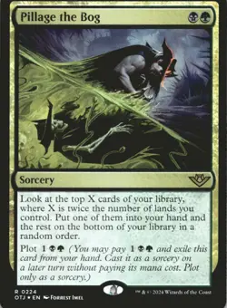 MTG Pillage the Bog Foil NM Outlaws of Thunder Junction Magic 224 - Image 1