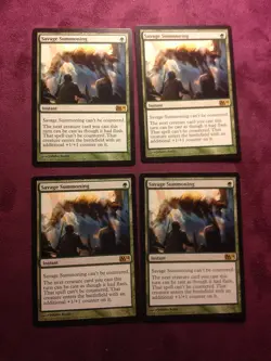 4x Savage Summoning - MTG Magic (see scan) - Image 1