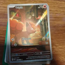 2025 Pokemon TCG - Vulpix - 138/132 Me01 Mega Evolution Holo Rare Full Art NM+ - Image 2