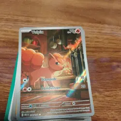 2025 Pokemon TCG - Vulpix - 138/132 Me01 Mega Evolution Holo Rare Full Art NM+ - Image 3