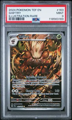 Pokemon TCG Shiftry Illustration Rare Temporal Forces PSA 9 - Image 1