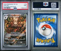 Pokemon TCG Shiftry Illustration Rare Temporal Forces PSA 9 - Image 3