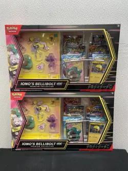 Pokemon TCG Iono's Bellibolt ex Premium Collection Box Lot of 2 - Image 1