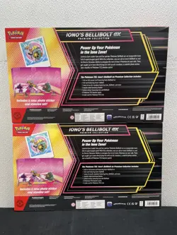 Pokemon TCG Iono's Bellibolt ex Premium Collection Box Lot of 2 - Image 2