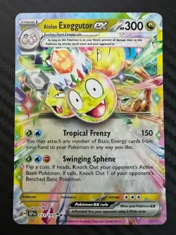 Pokemon TCG Alolan Exeggutor ex Surging Sparks 133/191 Ultra Rare NM - Image 1