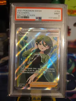 Cheryl 159/163 PSA 9 Full Art Battle Styles Pokemon 2021 - Image 1