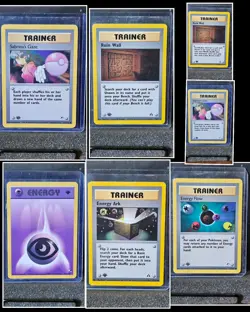 Pokemon Lot of 7 1st Edition Trainers M-NM Unplayed - Image 1