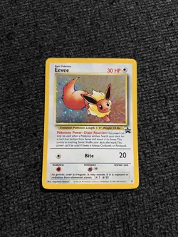 #11 Eevee Holo Eevee Promo WOTC Vintage Pokemon Black Star - LP/MP - Image 1