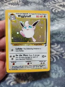 LP+ Pokemon TCG Wigglytuff 19/130 Base Set 2 Holo Rare Vintage WOTC - Image 1