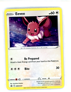 Pokemon TCG - Eevee SWSH127 - Black Star Promo - Cosmos Holo Rare - NM - Image 1