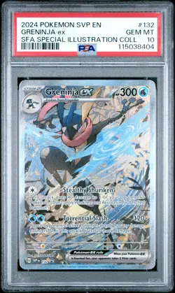 2024 POKEMON SVP EN-SV BLACK STAR PROMO #132 GRENINJA EX PSA 10 - Image 1