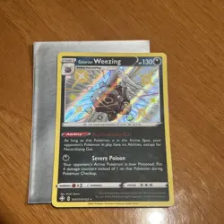 Pokemon Galarian Weezing SV077/SV122 Shining Fates: Shiny Vault Holo Rare - NM - Image 1