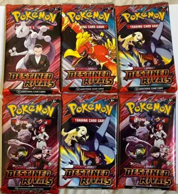 POKEMON Scarlet & Violet Destined Rivals LOT of (6) Booster Packs Factory Sealed - Image 1
