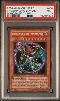 2004 1ST ED #000 CHAOS EMPEROR DRAGON - ENVOY OF THE END PSA 9 - Image 1